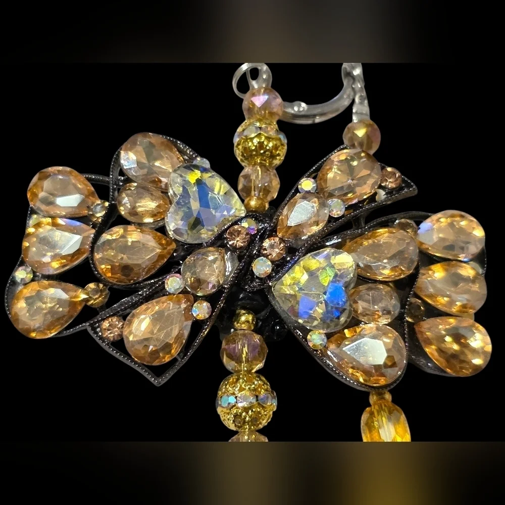 Elegant Crystal Bow Bag Charm